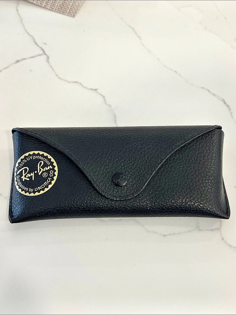 Ray-Ban Leather Hard Sunglasses Case Black